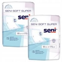 PODKŁADY SENI SOFT SUPER 90X170CM 5 SZTUK CHŁONNE JEDNORAZOWE ZESTAW