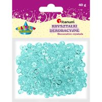 kryształki półkule błękitne/morskie 40g titanum