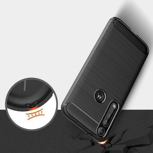 Pancerne etui Back Case Carbon do Motorola One Macro czarny na Arena.pl