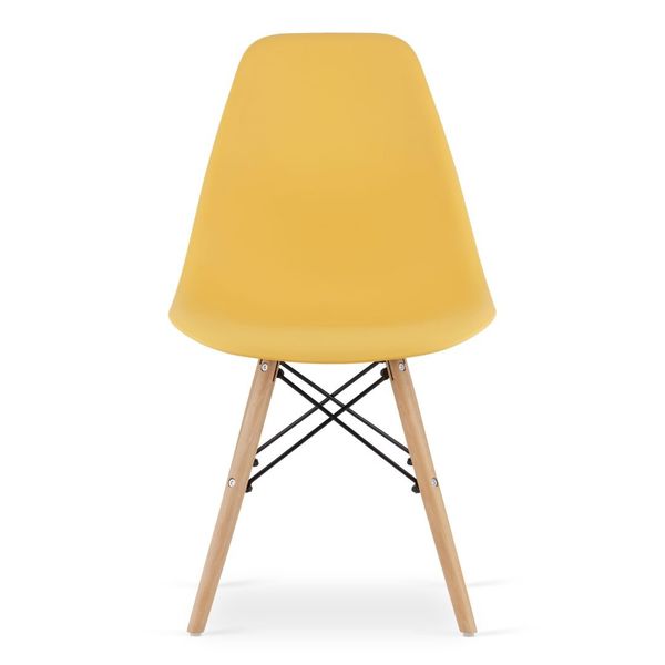 Krzesło OSAKA musztarda / nogi naturalne x 3 zdjęcie 2