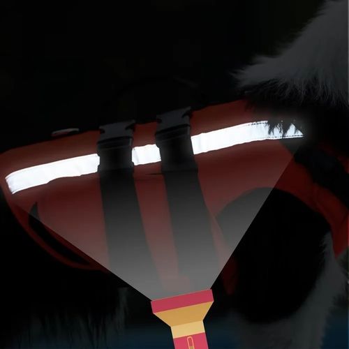 KAPOK dla Psa do Pływania Kamizelka Ratunkowa do Wody z Odblaskami roz. L na Arena.pl