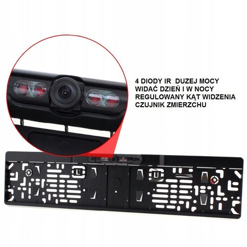 Kamera cofania w ramce tablicy rejestracyjnej IR na Arena.pl