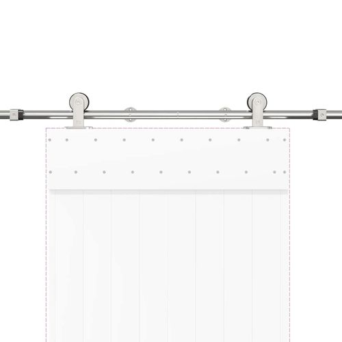 System do mocowania drzwi przesuwnych, 183 cm, stal, srebrny na Arena.pl