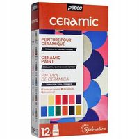 2 x Zestaw farb do ceramiki szkła metalu PEBEO 12x20ml dekoracyjne na zimno