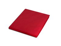 Prześcieradło satyna bawełniana bez gumki 160x220 czerwone