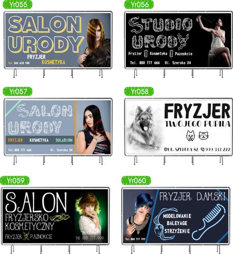 BANER REKLAMOWY 100x50cm STUDIO URODY projekt w cenie różne wzory na Arena.pl