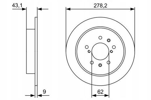 TARCZA HAM TYL 278X9 P BOSCH na Arena.pl