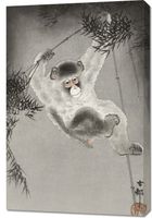 Obraz 60x90cm Monkey, Koson Japoński Vintage do Salonu
