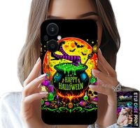 ETUI DO OPPO RENO8 LITE 5G - WIEDŹMA KOCIOŁEK RÓŻDŻKA HALLOWEEN SZKŁO
