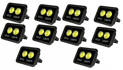 10x HALOGEN NAŚWIETLACZ 100W COB na Arena.pl
