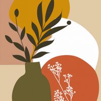 Plakat 20x20cm Kwiaty w Słońcu