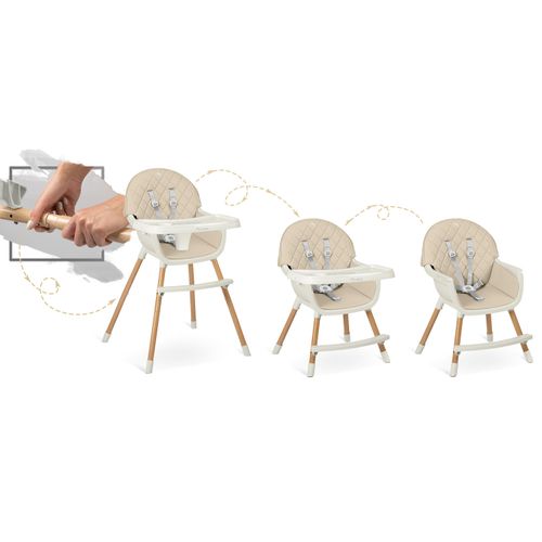 Krzesełko do karmienia Nukido Lilo beżowe na Arena.pl