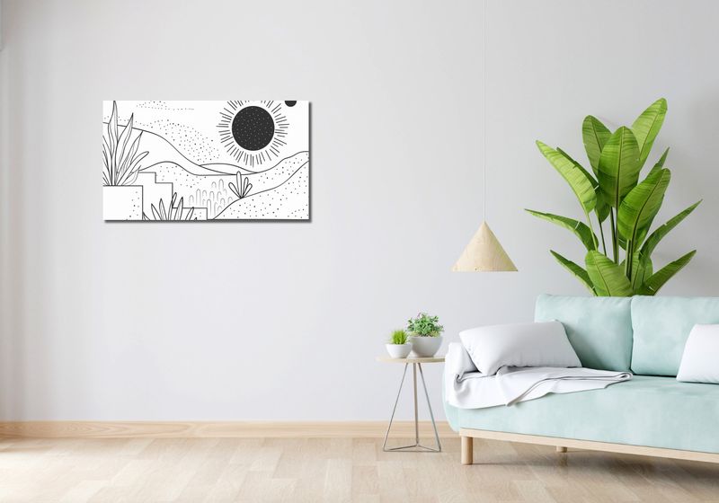 Obraz 90x50cm Linearny Pejzaż zdjęcie 2