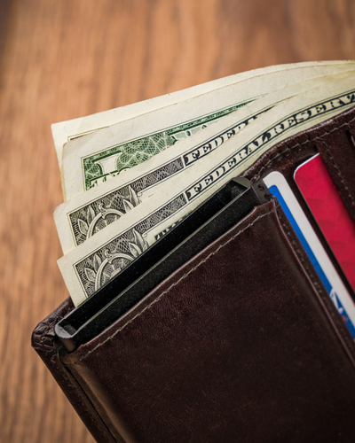 mały, skórzany portfel z ochroną rfid stop - always wild na Arena.pl