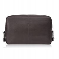 Torebka damska skórzana na ramię brązowa klasyczna praktyczna Paolo Peruzzi