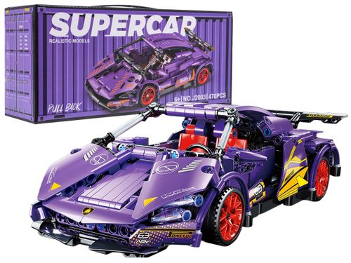 Zestaw Klocków Auto Sportowe Fioletowe 470El. na Arena.pl