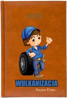 Kalendarz A5 2026 tygodniowy KSIĄŻKOWY FIRMOWY WULKANIZACJA NAZWA FIRMY