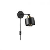 KINKIET LED E27 ELZA CZARNO-MIEDZIANY STAL OPRAWA 35W