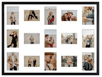 Ramka na 15 zdjęć Hekla 60x80x15 MDF galeria czarny 1szt.