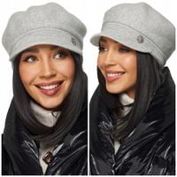 KASZKIET DAMSKI BERET CZAPKA moher moherowa ciepła miękka na zimę