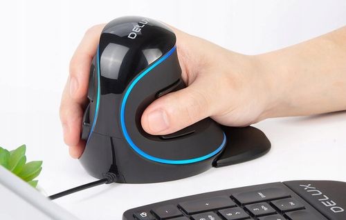Przewodowa Mysza Pionowa Delux M618pu Eronomiczna Mysz Optyczna 4000dpi na Arena.pl
