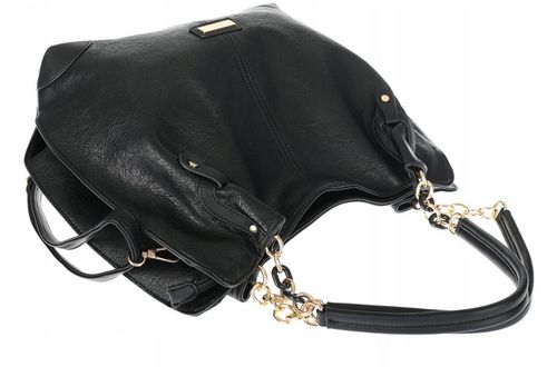 Torebka Damska Worek shopper włoska marka CHARRO A4 pojemna CH7720 Czarna na Arena.pl