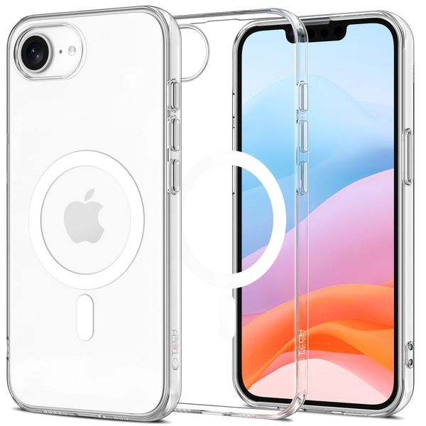 Etui Tech-Protect FlexAir MagSafe DO iPhone 16E Przezroczyste TPU zdjęcie 1