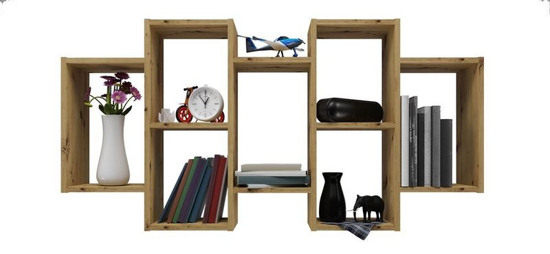 REGAŁ WISZĄCY BILBAO 7.0 ŚCIENNY PÓŁKI DĄB ARTISAN zdjęcie 2