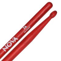 Pałki pałeczki perkusyjne Hikora Czerwone Vic Firth Nova 7A Red
