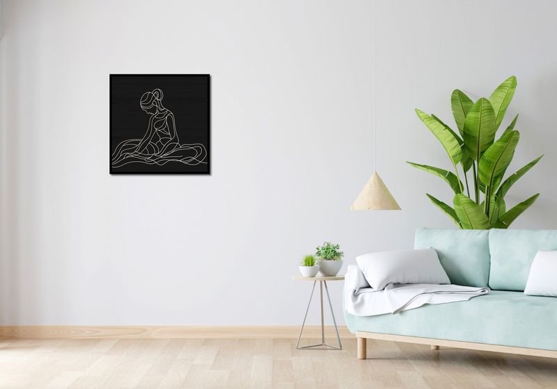 Plakat 60x60cm Pozycja Siedząca zdjęcie 4