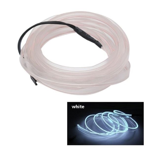 Neon Taśma Neonowa Led Do Dekoracji Wnętrza Samochodu 3M/12V Biała zdjęcie 1