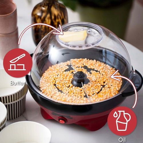 MASZYNA DO ROBIENIA POPCORNU DOMOWA AUTOMATYCZNA URZĄDZENIE MASZYNKA SZYBKA na Arena.pl