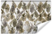 Fototapeta Do Salonu Kolorowe LIŚCIE Palmowe Beton Abstrakcja 90cm x 60cm