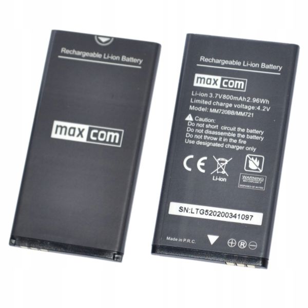 ORYGINALNA BATERIA do MAXCOM MM720 MM721 800 mAh zdjęcie 5