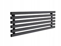 Grzejnik poziomy HORYZONT6 45x120 czarna struktura