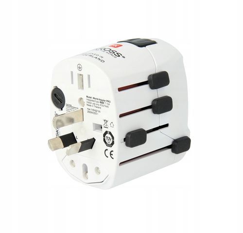Adapter Podróżny SKROSS PRO 6in1 do 120 krajów UK, USA,Chiny, IT,CH, na Arena.pl