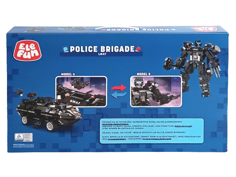 Klocki Elefun Police - SWAT 2w1 C0551A zdjęcie 4
