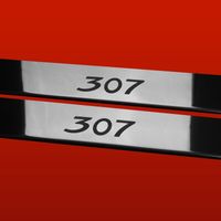 Listwa progowa PEUGEOT 307 CC  307 Stal nierdzewna 304 połysk 2szt