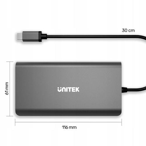 Hub USB Unitek Hub USB-C 8w1 PD 100W na Arena.pl