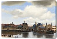 Obraz 100x70cm View of Delft, Vermeer Vintage do Salonu