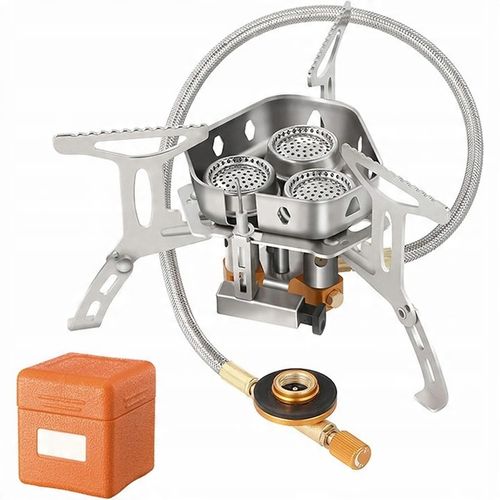 Doskonała MINI kuchenka turystyczna gazowa na kartusze z adapterem 5800W na Arena.pl