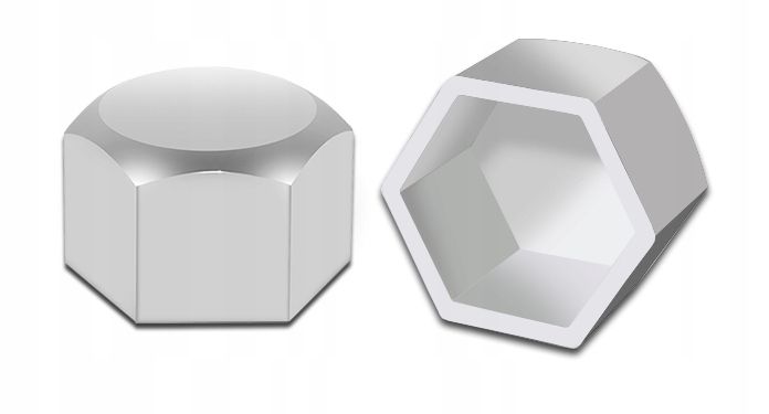 NAKŁADKI NA ŚRUBY CHROM FI 17MM zdjęcie 6