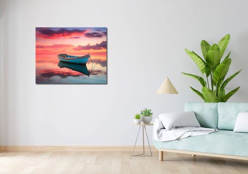 Obraz 90x70cm Spokój przed Połowem na Arena.pl
