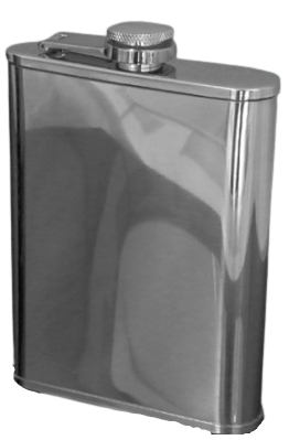 Elegancka Piersiówka Stal Nierdzewna Gentelo 8 OZ W Czarnym Pudełku na Arena.pl