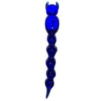 dabber szklany "niebieski skorpion" clover skorpion do olejku 14 cm