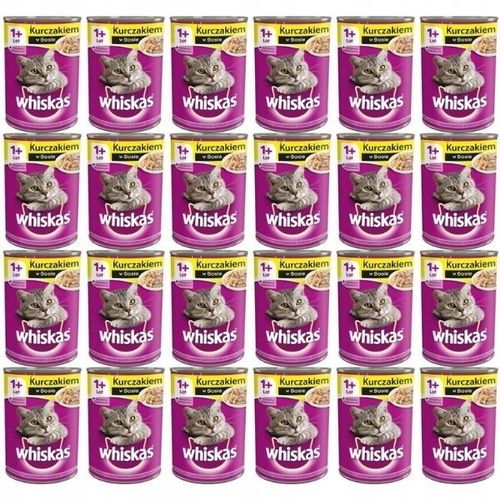 WHISKAS Kurczak 24x400g Puszka karma dla kotów na Arena.pl
