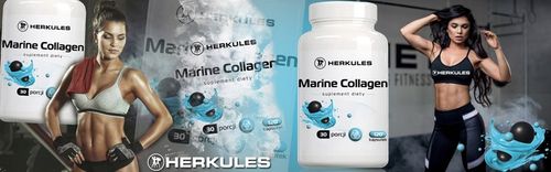 HERKULES Marine Collagen 120caps KOLAGEN RYBI KWAS HIALURONOWY WITAMINA C na Arena.pl