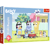 TREFL 16471 Puzzle 100 Wesoły świat Bluey