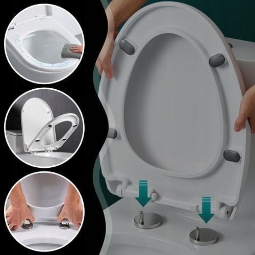 Deska sedesowa MEMFLOW Deska WOLNOOPADAJĄCA DO SEDESU TOALETY na Arena.pl