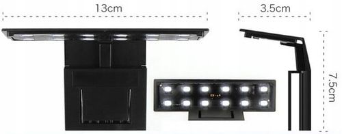 Jeneca X3 Lampa Led Do Akwarium 6W Oświetlenie Super Slim Cienka Nowoczesna na Arena.pl